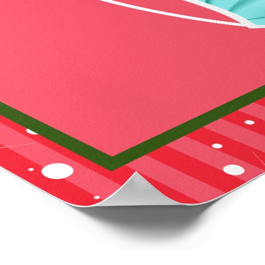 Spread Kerstmis-kaarsmasker Poster (Hoek)