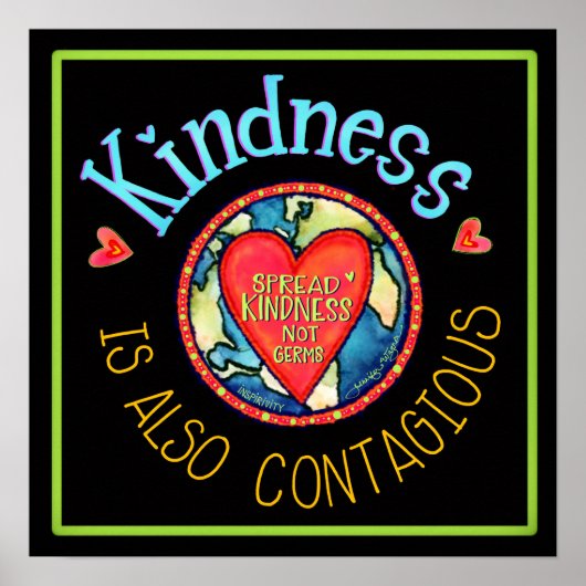 Spread Kindness not Germs Poster (Voorkant)