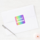 Spread Kindness Rainbow Vierkante Sticker (Envelop)