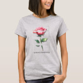 Spread Kindness T-shirt – Waterverf Roos Art (Voorkant)