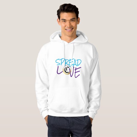 spread love corleon Hooded Sweatshirt (Voorkant volledig)