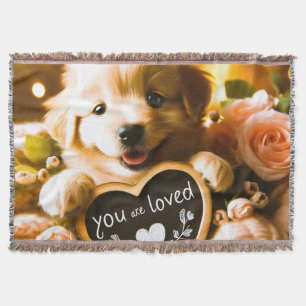 Spread Love: Golden Retriever beroemd gemaakt door Deken