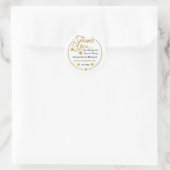 Spread Love Hand Sanitizer Gold Hartelijk dank Ronde Sticker (Tas)