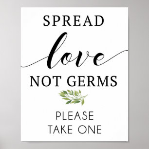 Spread Love niet kims-teken Poster