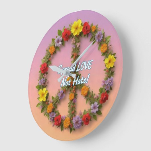 Spread Love Not Hate Grote Klok (Hoek)