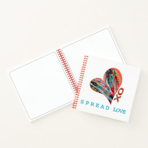 Spread Love Originele ART-schetsboek Notitieboek