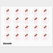 Spread Love Toast en Jam Adres Ronde Sticker (Vel)