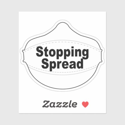 Spread mask vinyl sticker stoppen (Vel)