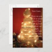 Spread Merry Kerstmis Kaart van de Vrede en de Lie (Voorkant / Achterkant)