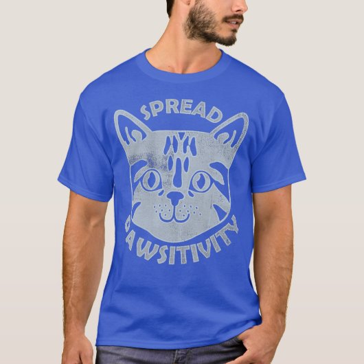 Spread passitivity Cat Face Schattige Inspirerend T-shirt (Voorkant)