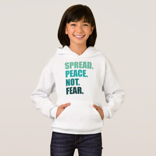 Spread Peace not Angst Green Text (Voorkant volledig)