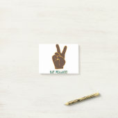 Spread Peace not Angst Hand Sign Post-it® Notes (Op bureau)
