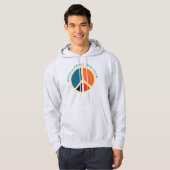 Spread Peace not Angst  Vredessymbool Hoodie (Voorkant volledig)