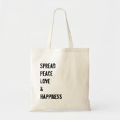 Spread Tas voor vrede, liefde en geluk (Voorkant)