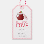Spread the Love Strawberry Jam | Labels voor wedde Cadeaulabel (Voorkant)