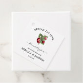 Spread the Love Strawberry Jam Wedding Favor Label (In situ)
