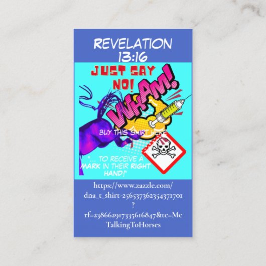 SPREAD TRUTH Belkaart Contactkaartje (Achterkant)