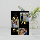 Spread voeg Folie sparen het Briefkaart van de Dat (Staand Voorkant)