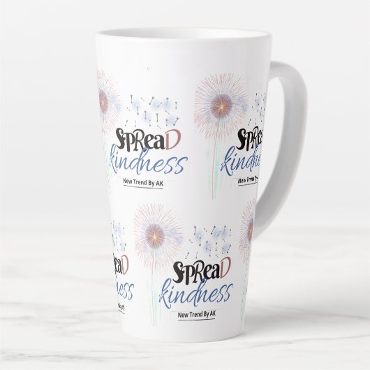 Spread vriendelijkheid Latte Mok (Rechterhoek)