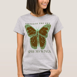 Spread Wings Embrace the Sky T-Shirt - Verhoog je