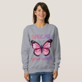Spread Your Wings – Inspirational Butterfly Trui (Voorkant volledig)