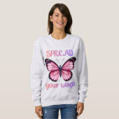 Spread Your Wings – Inspirational Butterfly  Trui (Voorkant volledig)