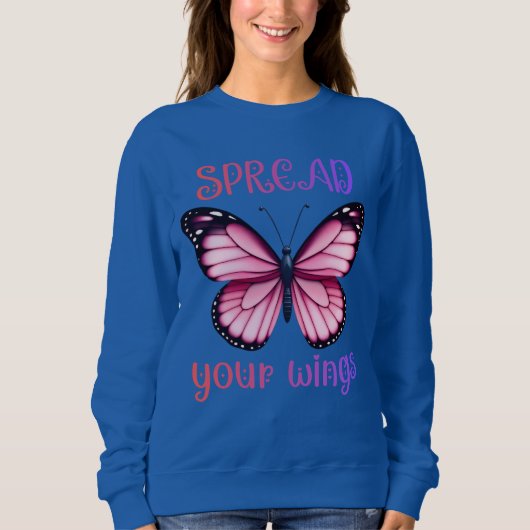 Spread Your Wings – Inspirational Butterfly  Trui (Voorkant)