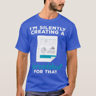 Spreadsheet Boekhoudster CPA T-shirt