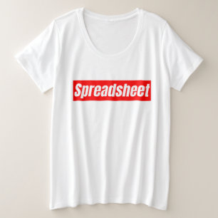 Spreadsheet - Funny Accountant Grote Maat T-shirt