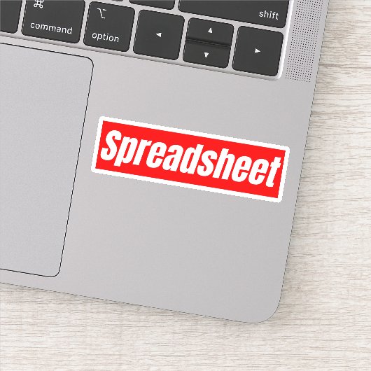 Spreadsheet - Funny Accountant Sticker (Detail)