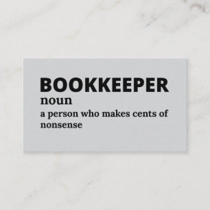 Spreadsheet King - Funny Bookkeeper Betekenis Visitekaartje