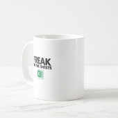 Spreadsheet Mok, Funny Accountant of CPA Gift Koffiemok (Voorkant links)