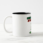 Spreadsheet ninja tot uw dienst! grappig citaat tweekleurige koffiemok (Links)