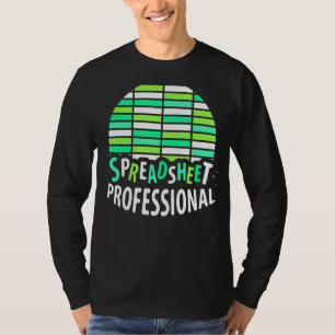 Spreadsheet Professionele accountant tabblad T-shirt