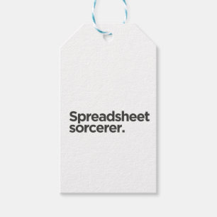 Spreadsheet Tovenaar Grappige Verjaardag Collega Cadeaulabel