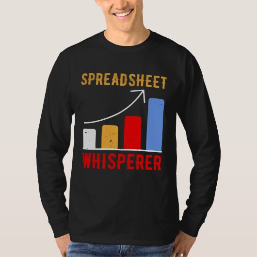 Spreadsheet Whisperer Actuaries Data Science Stats T-shirt (Voorkant)