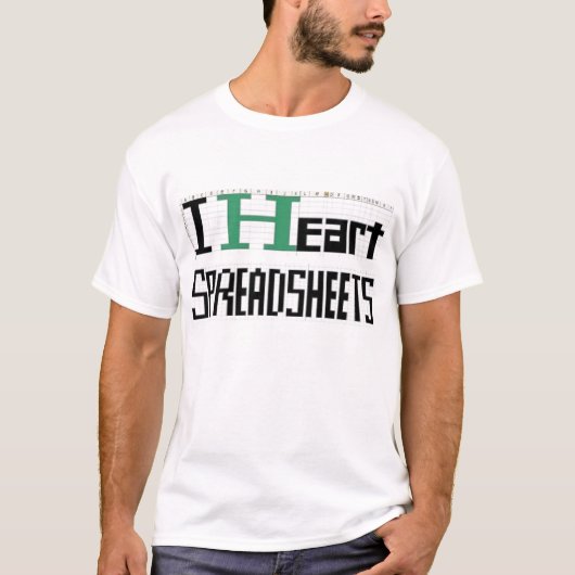 spreadsheets2 t-shirt (Voorkant)