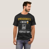 Spreadsheets bierdag t-shirt (Voorkant volledig)