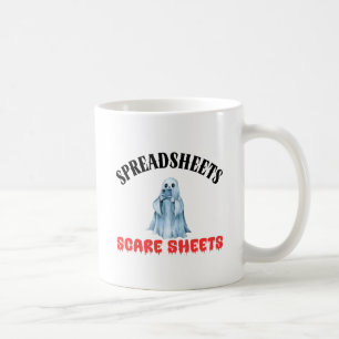 Spreadsheets Scare Sheets - Funny Accountant Koffiemok