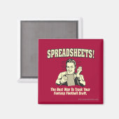 Spreadsheets volgen: Concept van uw Fantasy-Footba Magneet (Voorkant / Achterkant)