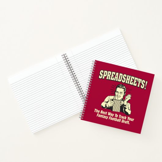 Spreadsheets volgen: Concept van uw Fantasy-Footba Notitieboek (Binnen)