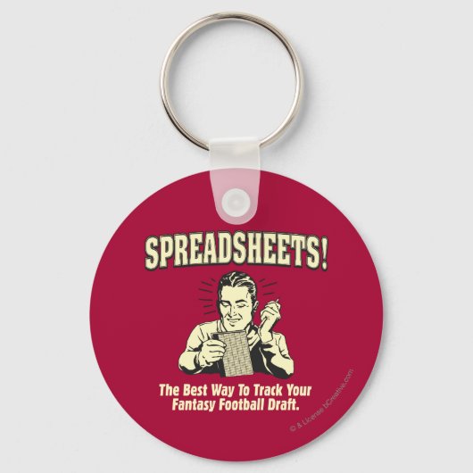 Spreadsheets volgen: Concept van uw Fantasy-Footba Sleutelhanger (Voorkant)
