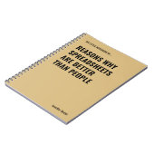 Spreadsheets zijn beter grappige accountant notitieboek (Linkerzijde)