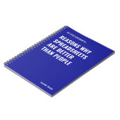 Spreadsheets zijn beter grappige accountant notitieboek (Linkerzijde)