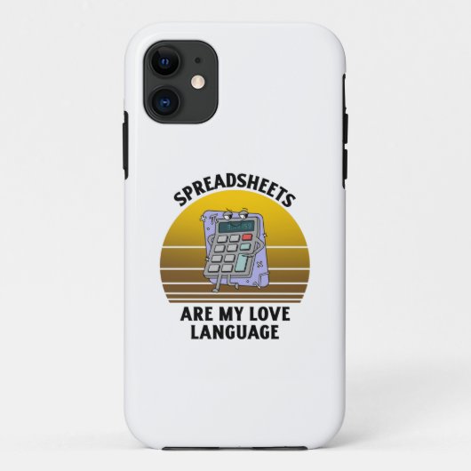 Spreadsheets zijn mijn liefdestaal Case-Mate iPhone case (Achterkant)