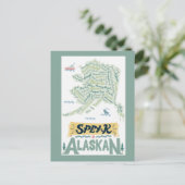 Spreek Alaskan! Briefkaart (Staand voorkant)