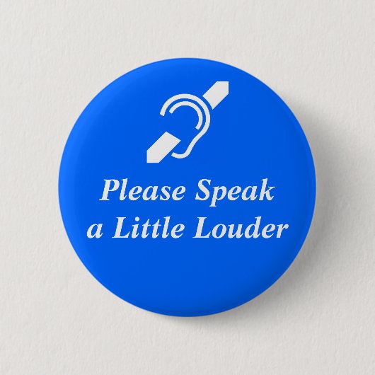 Spreek alstublieft een kleine luidspreker ronde button 5,7 cm (Voorkant)
