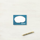 Spreek Bubble Persoonlijke naam Post-it® Notes (Op bureau)