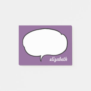 Spreek Bubble Persoonlijke naam Post-it® Notes