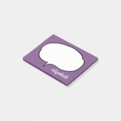 Spreek Bubble Persoonlijke naam Post-it® Notes (Schuin)